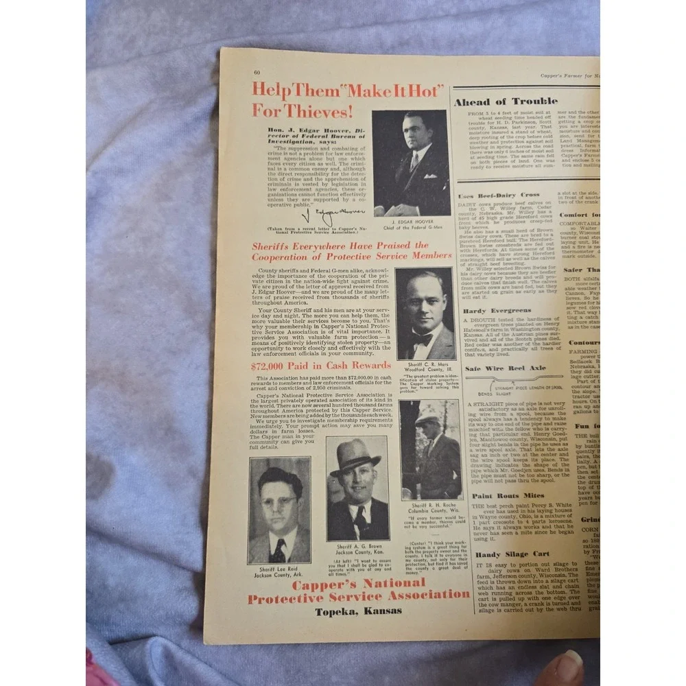 1936 Capper's Farmer Magazine Nov Vol 47 No 11 Clive Vevers Baby Cover
